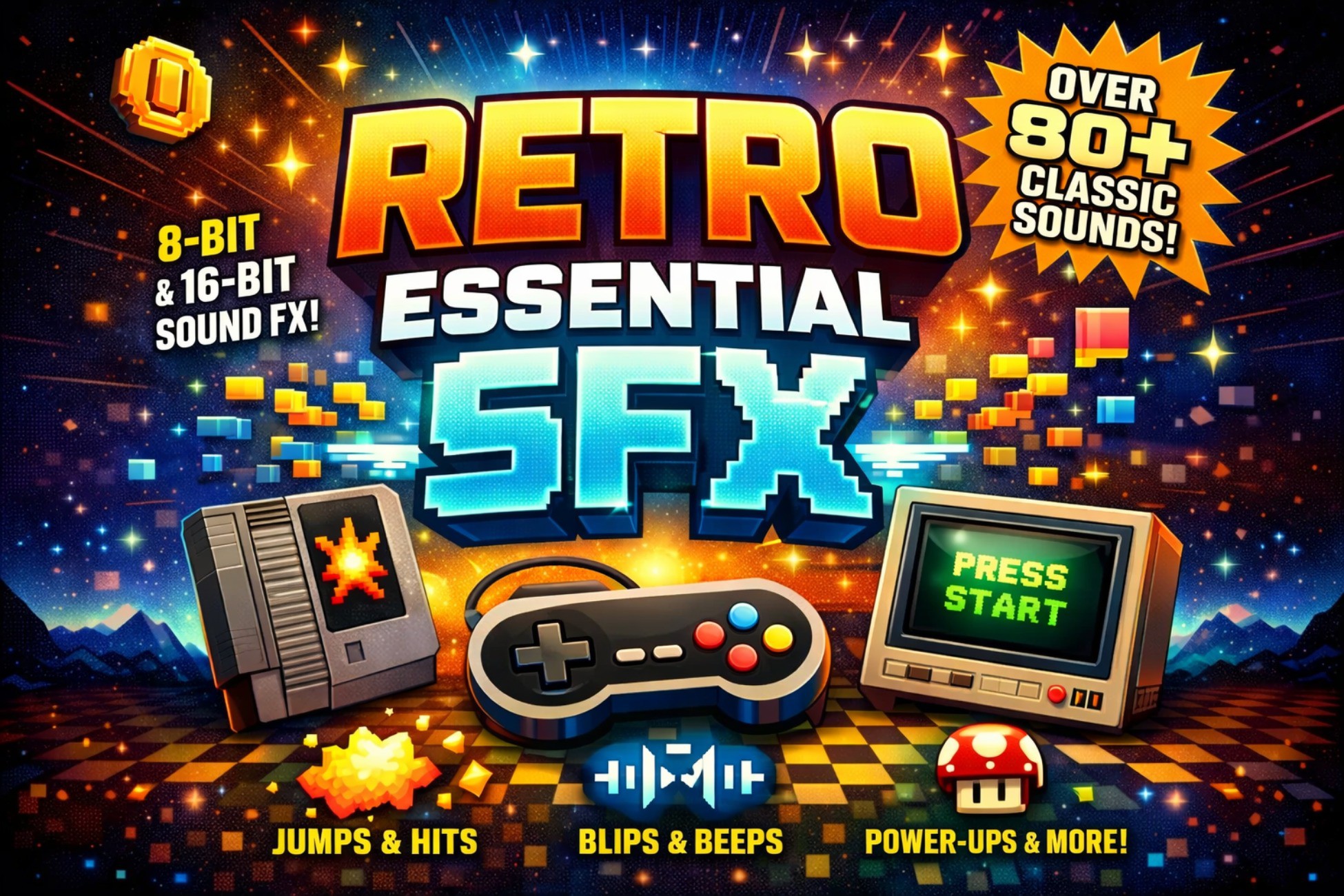Retro Essential SFX — Unity Asset Store thumbnail